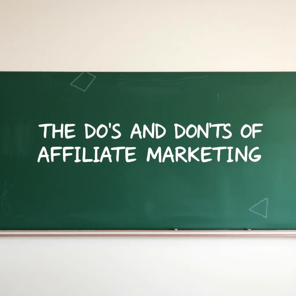 The Do’s and Don’ts of Affiliate Marketing